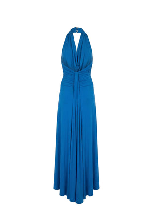 Inés Halter Cowl-Neck Maxi Vestido 723139 COB - Reina Diaz