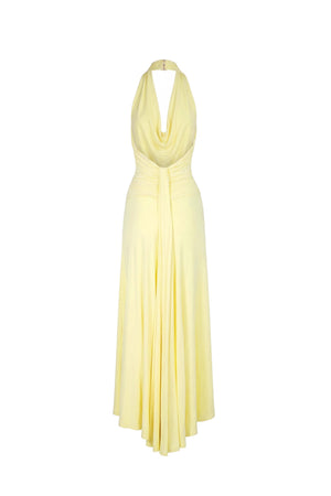 Inés Halter Cowl-Neck Maxi Vestido 723139 PAJ - Reina Diaz