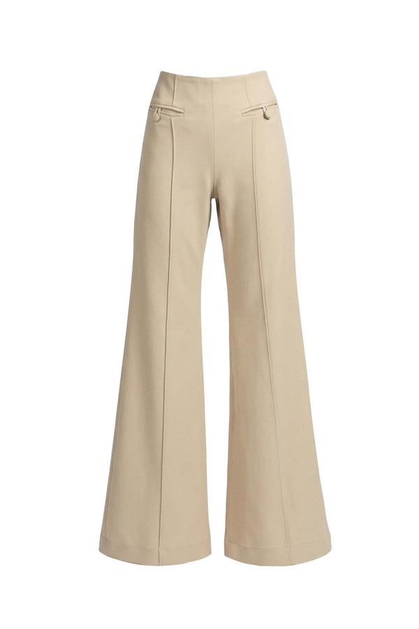 Inés High-Waist Seamed Flare Pants 532144 ARE - Reina Diaz