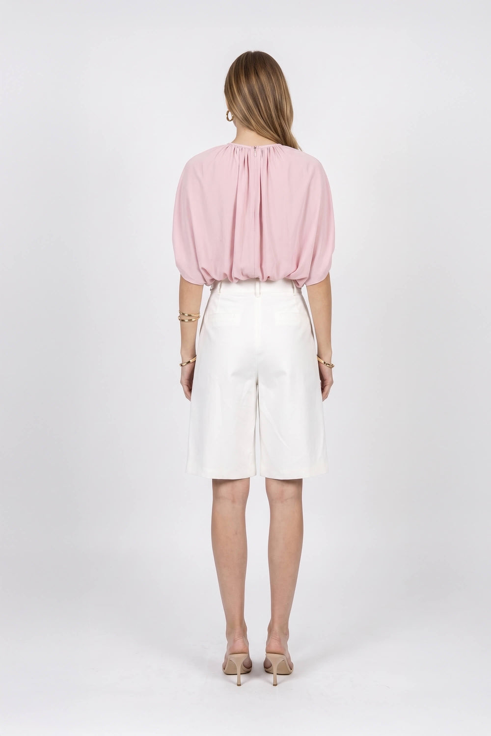 Inés Keyhole Cape Cropped Blusa 850160 ROS - Reina Diaz