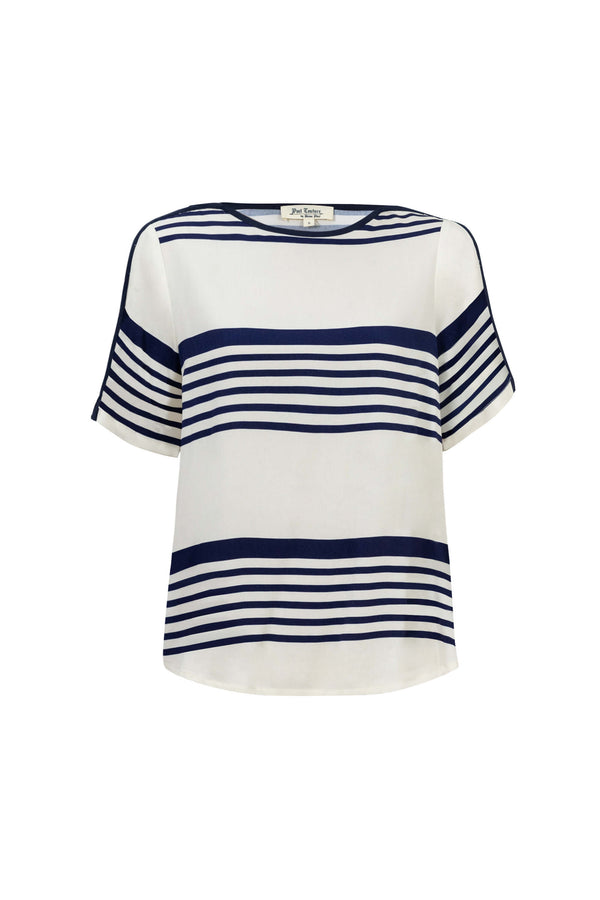 Ines Wrap-Design Tie-Waist Blusa 752999 MAR - Reina Diaz