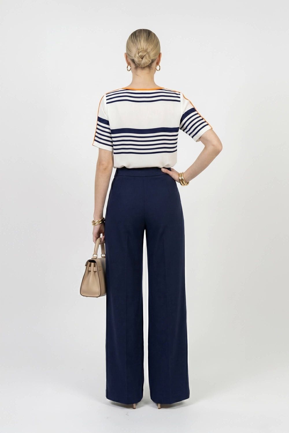 Ines Wrap-Design Tie-Waist Blusa 752999 NAR - Reina Diaz