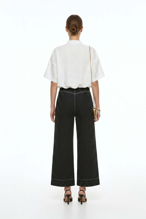 Isabel Western - Print Wide - Leg Pantalón - Reina Diaz