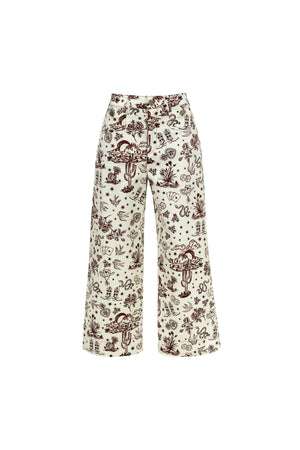 Isabel Western - Print Wide - Leg Pantalón - Reina Diaz