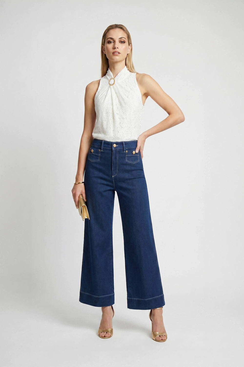 Isabel Western - Print Wide - Leg Pantalón - Reina Diaz
