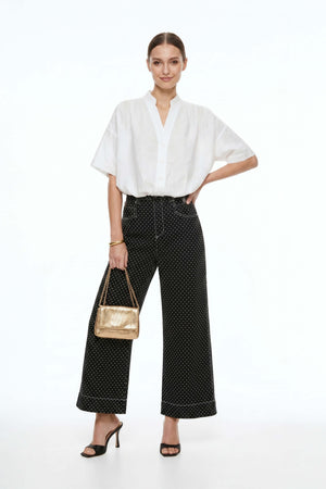 Isabel Western - Print Wide - Leg Pantalón - Reina Diaz