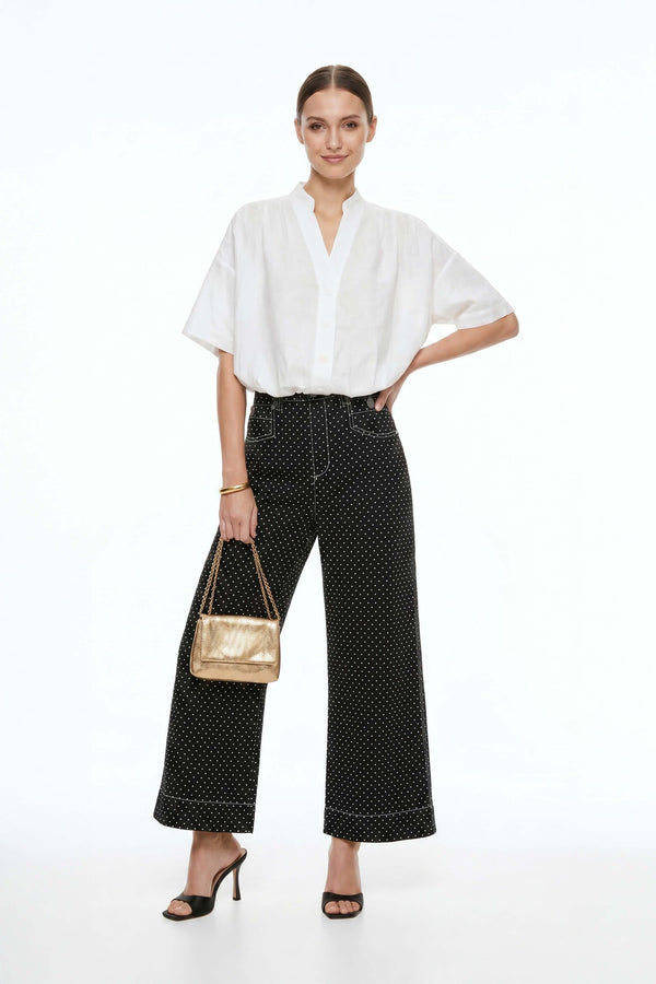Isabel Western - Print Wide - Leg Pantalón - Reina Diaz