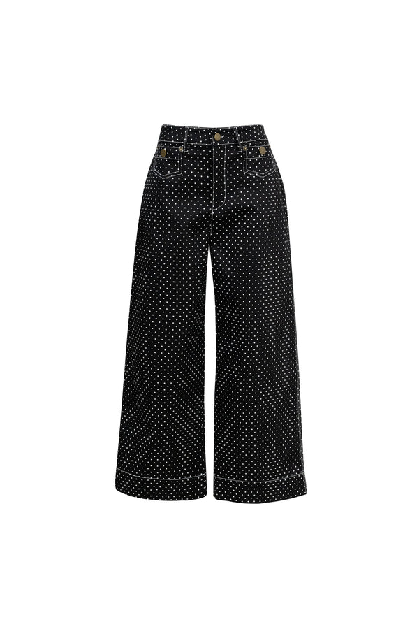 Isabel Western - Print Wide - Leg Pantalón - Reina Diaz