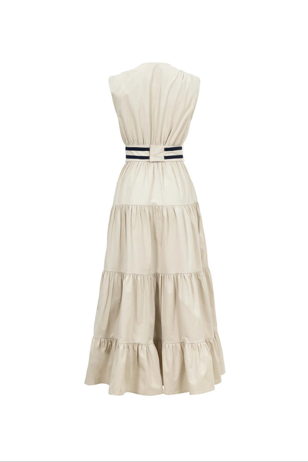 Isabella Tiered Maxi Vestido - Reina Diaz