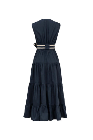 Isabella Tiered Maxi Vestido - Reina Diaz