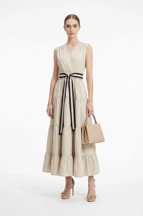 Isabella Tiered Maxi Vestido - Reina Diaz