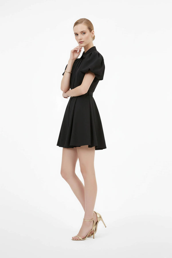 Isadora Puff Sleeve Mini Vestido - Reina Diaz