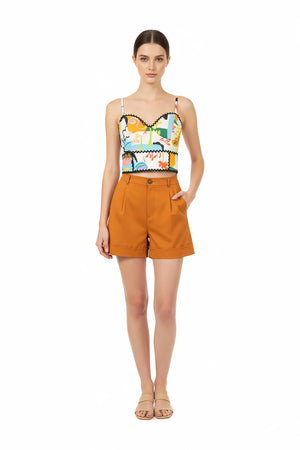 Itza Print Bustier Top - Reina Diaz