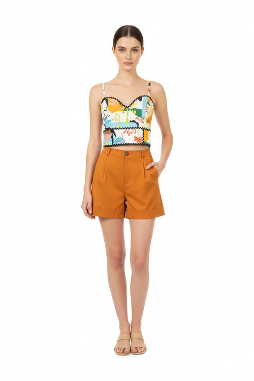 Itza Print Bustier Top - Reina Diaz