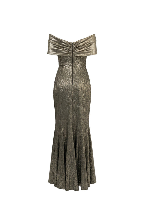 Jena Metallic Mermaid Vestido - Reina Diaz
