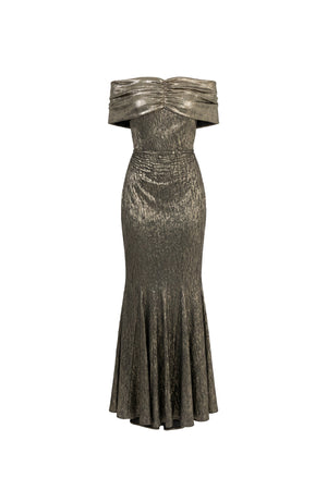 Jena Metallic Mermaid Vestido - Reina Diaz