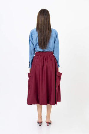 Julie Classic Collar Blusa - Reina Diaz