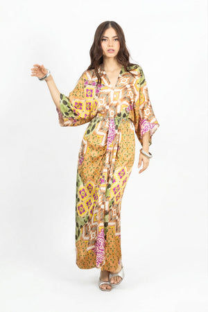 Kali Kaftan Maxi Vestido - Reina Diaz