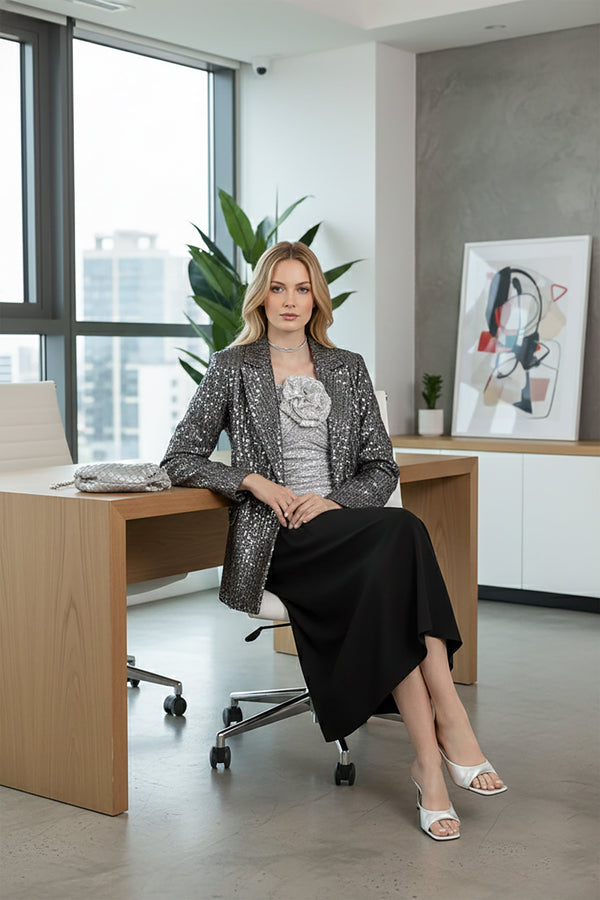 Kendra Sequin Blazer - Reina Diaz