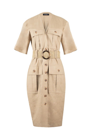 Kora Safari Cargo Vestido - Reina Diaz