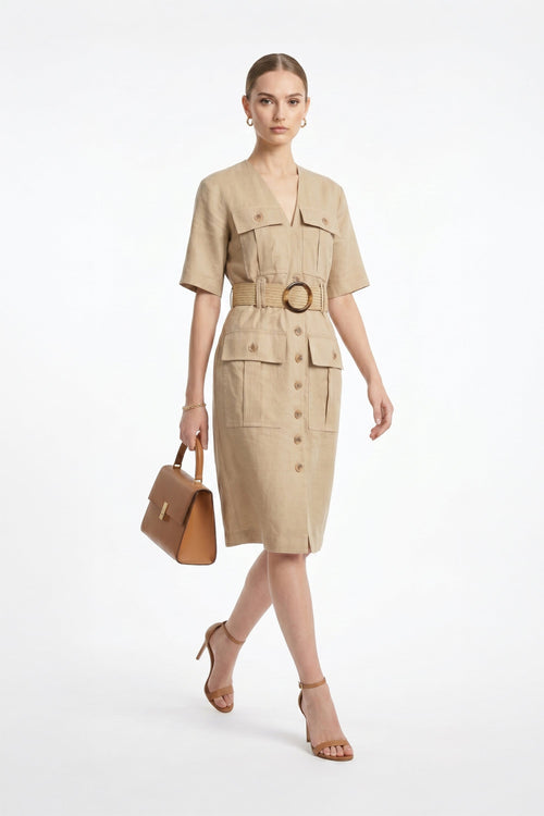 Kora Safari Cargo Vestido - Reina Diaz
