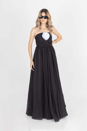 Lilith Tulle Maxi Vestido - Reina Diaz