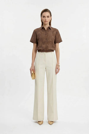 Lina Eyelet Palm Blusa - Reina Diaz