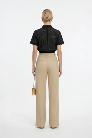 Lina Eyelet Palm Blusa - Reina Diaz