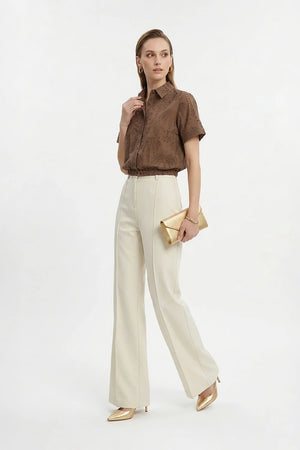 Lina Eyelet Palm Blusa - Reina Diaz