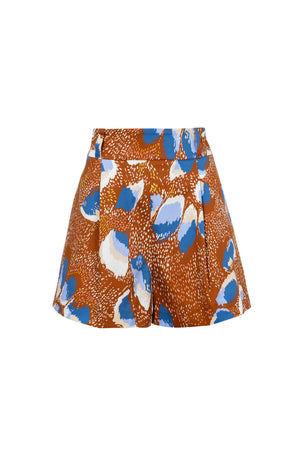 Livorno Tailored High-Rise Cotton-Stretch Shorts 731135 LAD - Reina Diaz