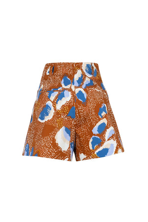 Livorno Tailored High-Rise Cotton-Stretch Shorts 731135 LAD - Reina Diaz