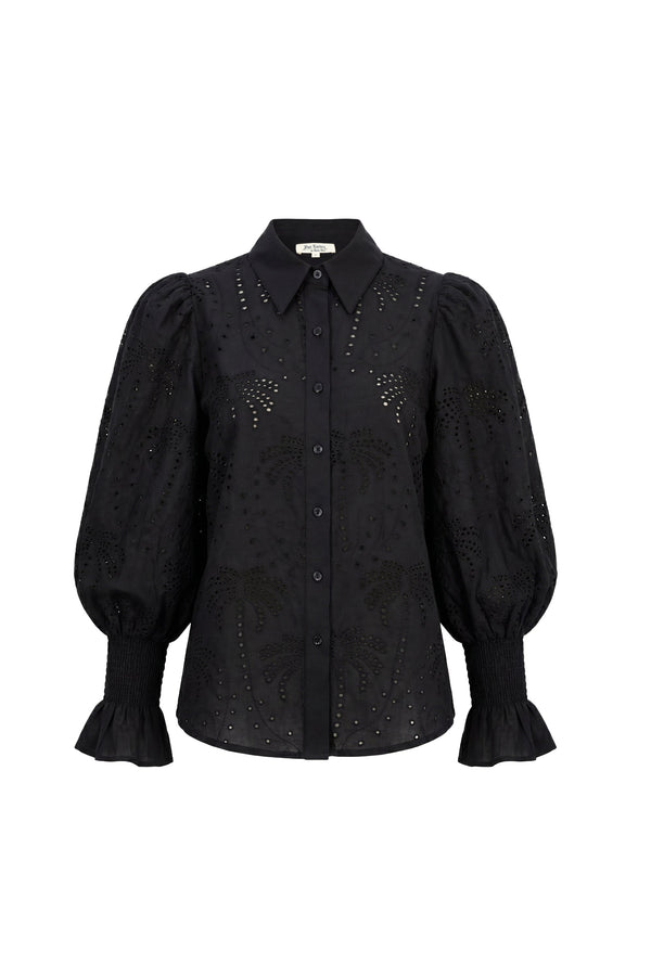 Lucca Puff - Sleeve Cotton - Stretch Blouse - Reina Diaz
