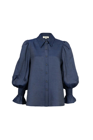 Lucca Puff - Sleeve Cotton - Stretch Blouse - Reina Diaz