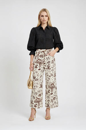 Lucca Puff - Sleeve Cotton - Stretch Blouse - Reina Diaz