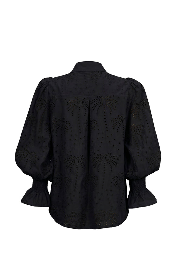 Lucca Puff - Sleeve Cotton - Stretch Blouse - Reina Diaz