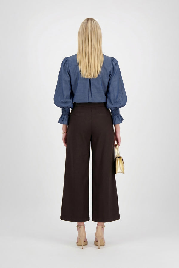 Lucca Puff - Sleeve Cotton - Stretch Blouse - Reina Diaz