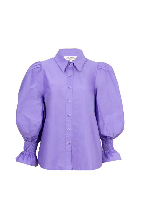 Lucca Puff - Sleeve Cotton - Stretch Blouse - Reina Diaz