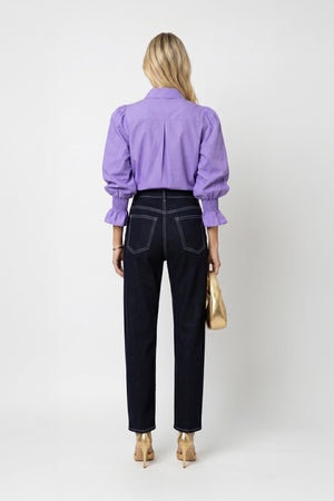 Lucca Puff - Sleeve Cotton - Stretch Blouse - Reina Diaz
