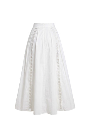 Luciana Lace Inset Maxi Falda 541369 HUE - Reina Diaz