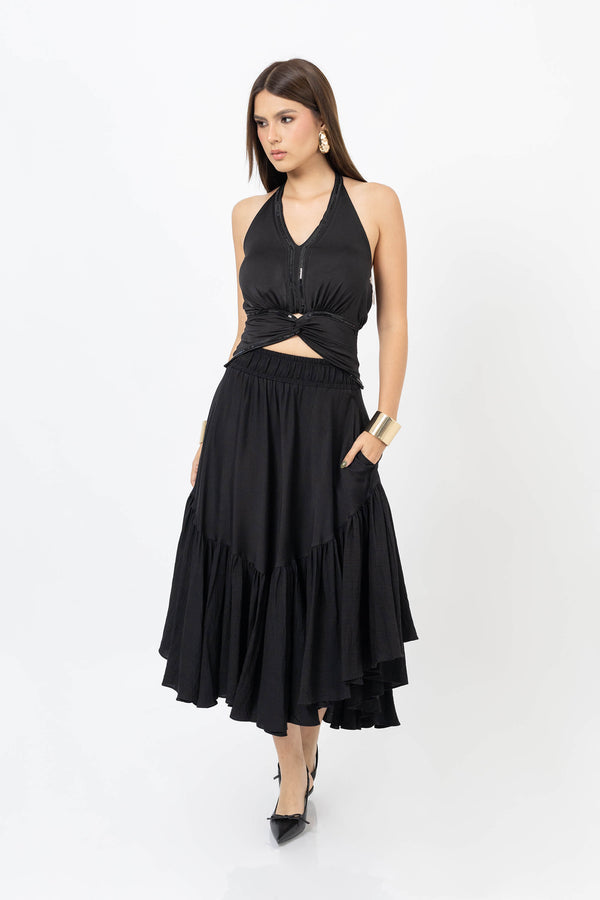 Lydia Beads Halter Top - Reina Diaz