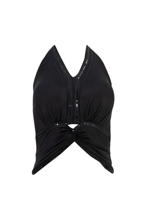 Lydia Beads Halter Top - Reina Diaz