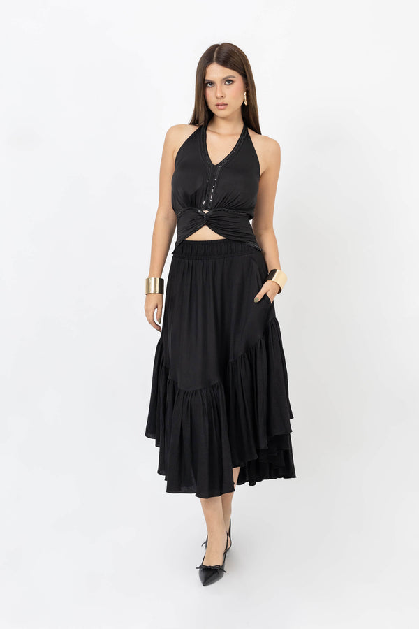 Lydia Beads Halter Top - Reina Diaz