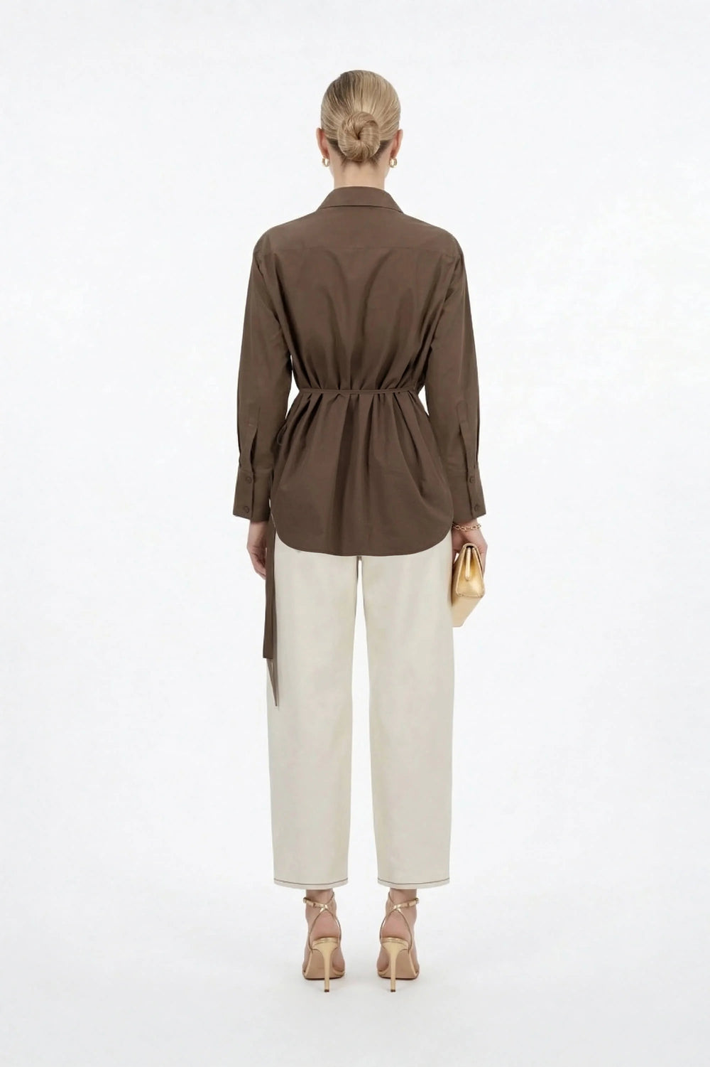 Lyon Hardware Side - Tie Cotton Blusa - Reina Diaz