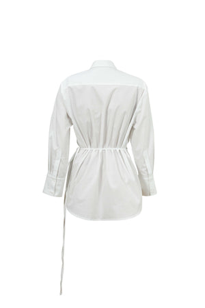 Lyon Hardware Side - Tie Cotton Blusa - Reina Diaz