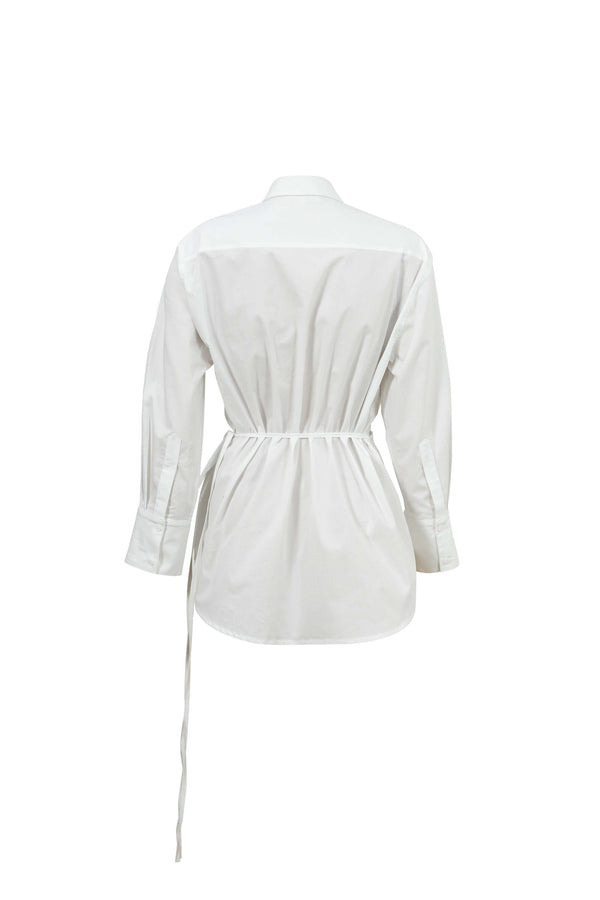 Lyon Hardware Side - Tie Cotton Blusa - Reina Diaz