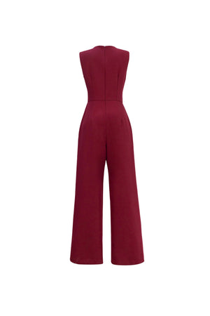 Madrid Sculptural Wide - Leg Pantsuit - Reina Diaz