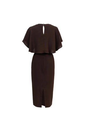 Magnolia Pleated Halter Midi Vestido - Reina Diaz