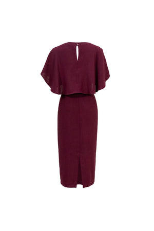 Magnolia Pleated Halter Midi Vestido - Reina Diaz