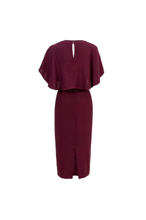 Magnolia Pleated Halter Midi Vestido - Reina Diaz