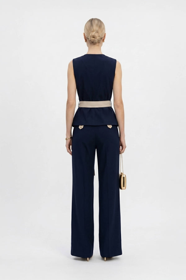 Malva Bi - Color Wrap Sleeveless Blazer - Reina Diaz